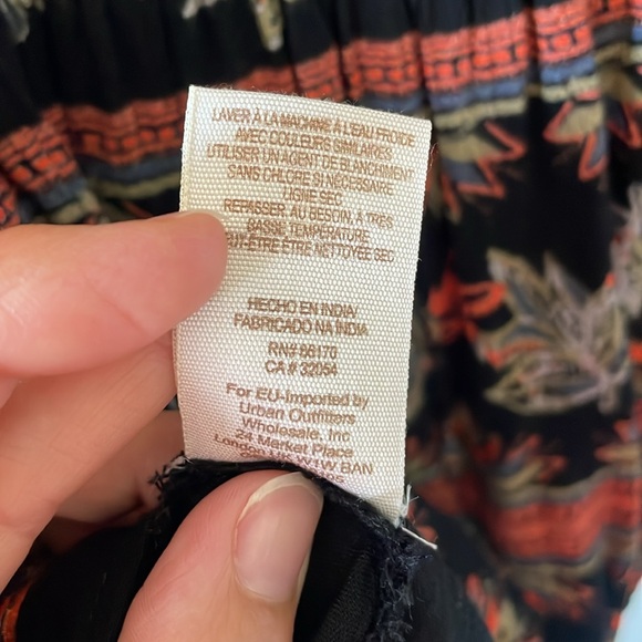 Free People Moonlight Drive in Black Combo Mini Dress | M - Picture 9 of 10